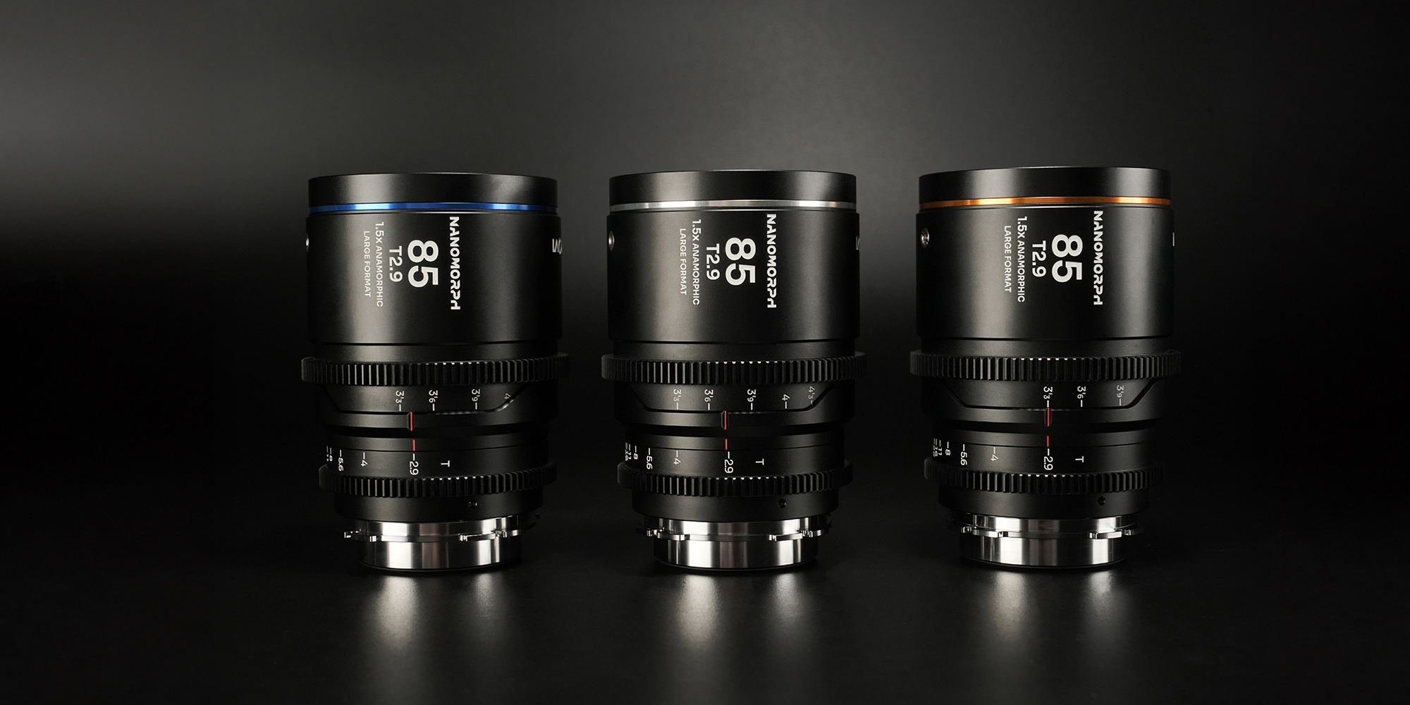 Obiektyw Laowa Nanomorph 85 mm T2,9 1,5x LF do Arri PL / Canon EF w 3 wersjach koloru flary